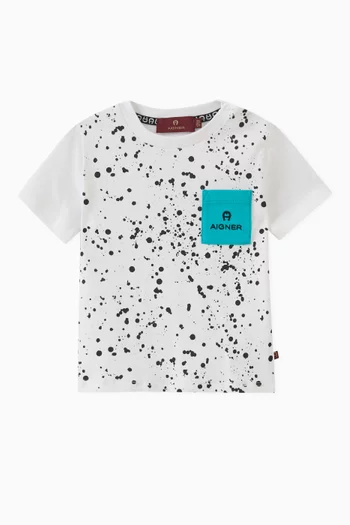 Logo Print T-shirt in Cotton