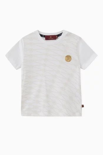 Logo Print T-shirt in Cotton