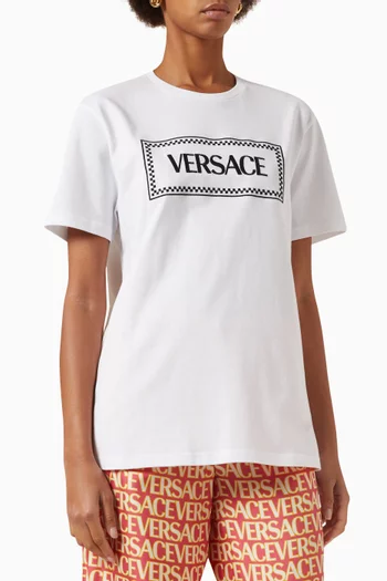Embroidered Logo T-shirt in Cotton-jersey