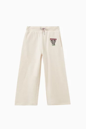 Logo Jogging Pants in Cotton Blend