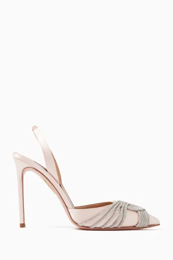 Gatsby 105 Slingback Pumps in Satin