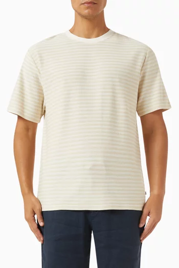 Dean Tonal Stripe T-shirt in Organic Cotton