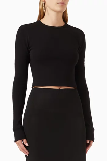 تي شيرت بأكمام طويلة وردروب.ان واي سي × هايلي بيبر