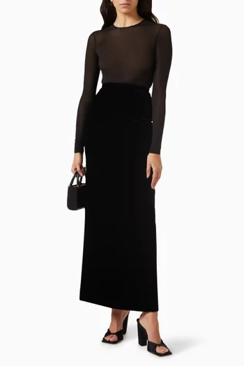 Evening Bodysuit in Stretch-viscose