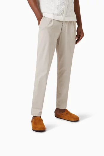 Boston Soft Footbed Clog Sandals in Suede