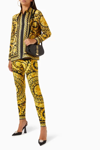 Barocco-print Shirt in Silk