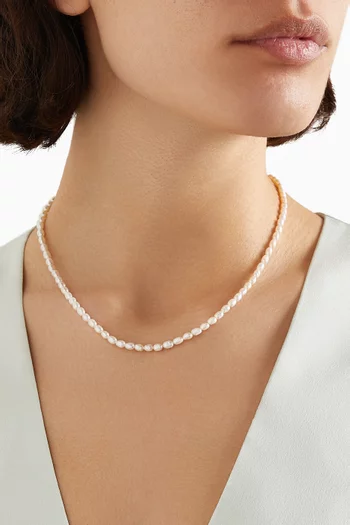 Pearl Parade Necklace in 18kt Gold-plated Silver