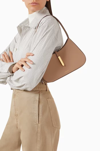 Small Tokyo Hobo Shoulder Bag in Smooth Leather