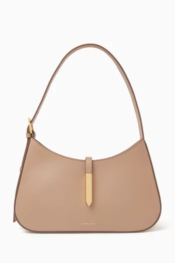 Small Tokyo Hobo Shoulder Bag in Smooth Leather