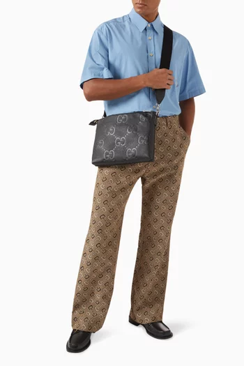 Messenger Crossbody Bag in Jumbo GG Leather