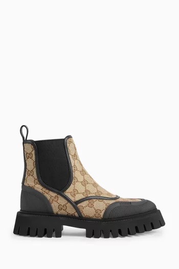 Ankle Boots in GG Canvas