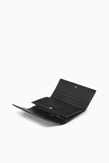 Mini Aren Continental Wallet in Visetos Leather