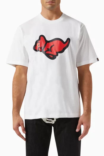 Running Puppy T-shirt in Cotton-jersey