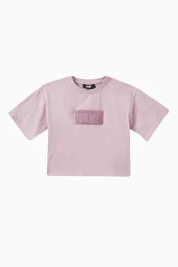 Logo-patch T-shirt in Cotton