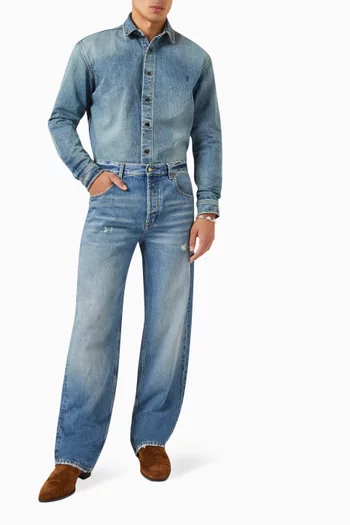 Cassandre Oversized Shirt in Denim