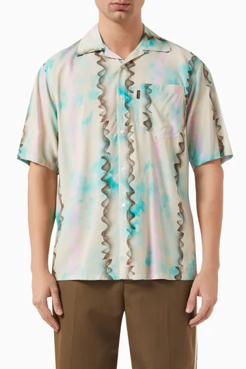 قميص دون بنقشة هاواي فيسكوز