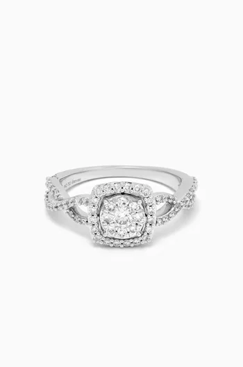 OneSixEight Siempre Diamond Ring in 18kt White Gold