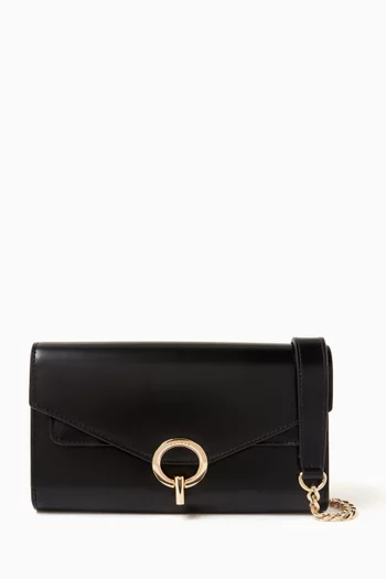 Yza Pocket Disco Bag in Smooth Leather