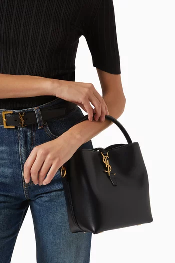 Small Le 37 Bucket Bag in Calfskin Leather