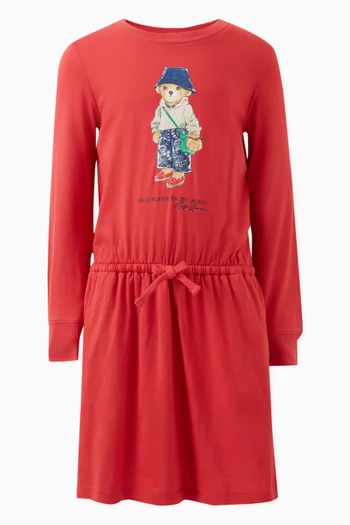 Polo Bear Day Dress in Cotton Jersey