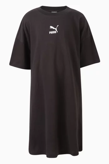 Logo-print T-shirt Dress in Cotton