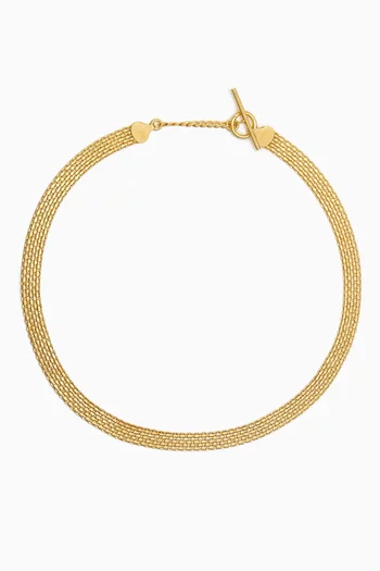 Chainmail Necklace in 14kt Gold Vermeil