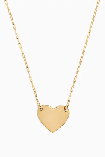 Heart Chain Necklace in 14kt Gold