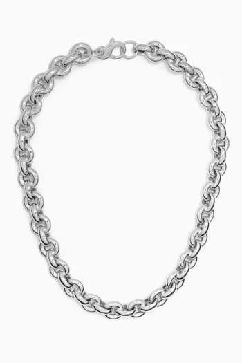 Euclid Chain Necklace in Sterling Silver