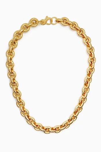 Euclid Chain Necklace in 14kt Gold Vermeil