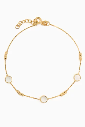 Nisa Mother of Pearl Bracelet in 18kt Yellow Gold
