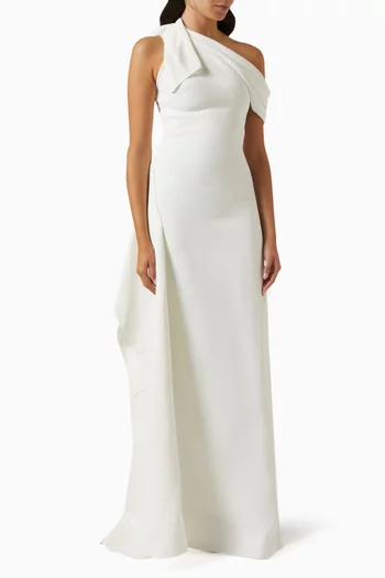 Rigorous One-shoulder Gown