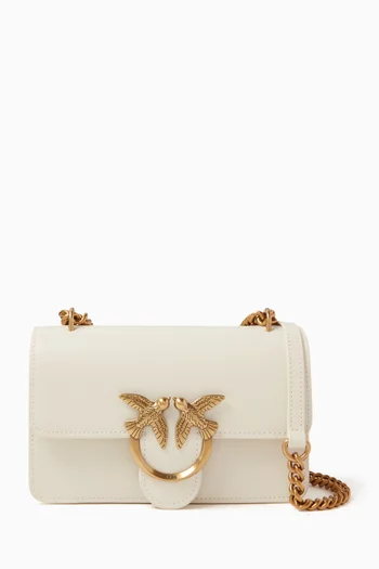 Mini Love One Crossbody Bag in Smooth Leather