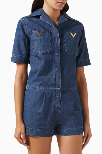 Valentino Playsuit in Chambray