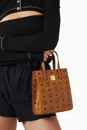 Mini Aren Tote Bag in Visetos Canvas