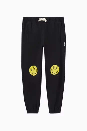 Smiley Track Pants in Jersey