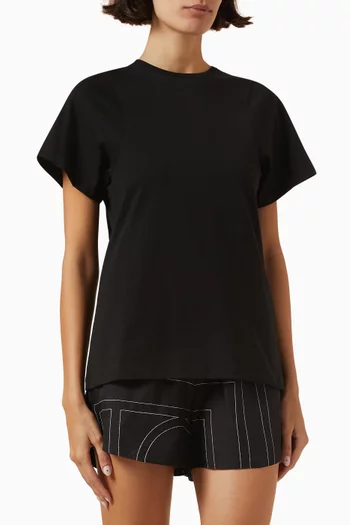 Curved Seam T-shirt in Organic Cotton