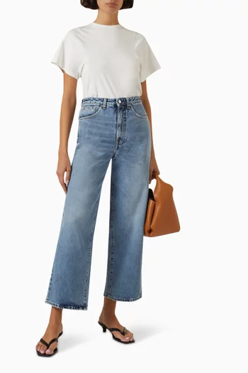 Curved Seam T-shirt in Organic Cotton