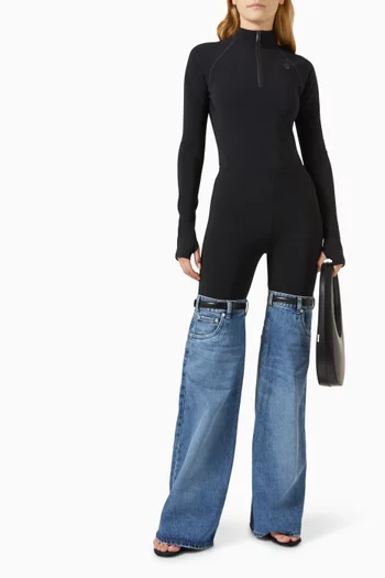 C+ Zipped Bodysuit in Polyamide