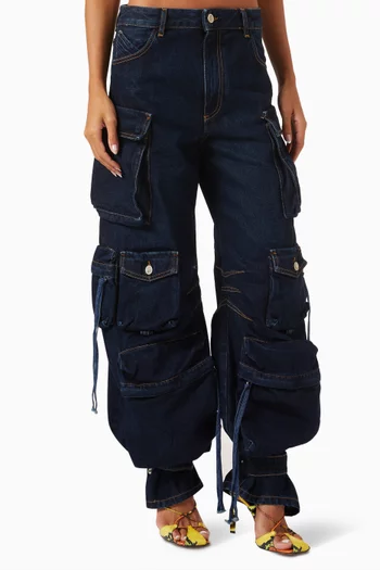 Fern Cargo Jeans in Denim