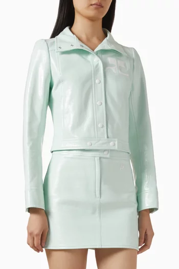 جاكيت ري اديشن قصير فينيل