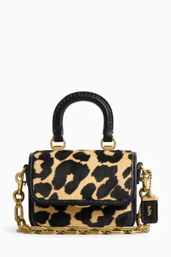Rogue 12 Top Handle Bag in Printed Haircalf & Glovetanned Leather