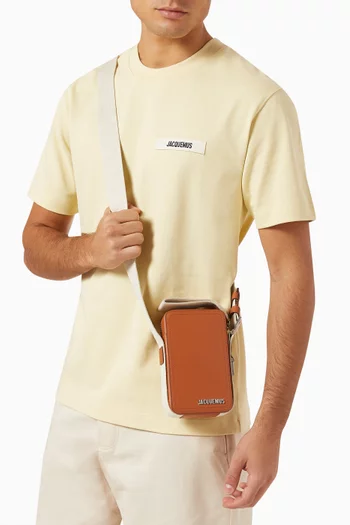 Le Cuerda Vertical Crossbody Bag in Leather
