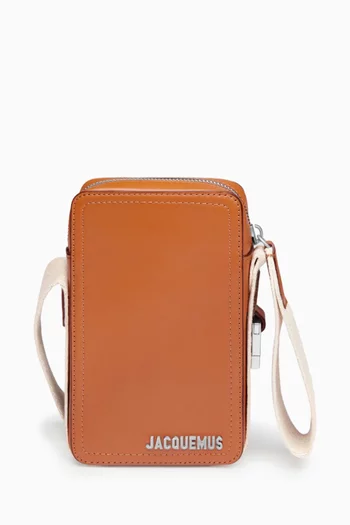 Le Cuerda Vertical Crossbody Bag in Leather