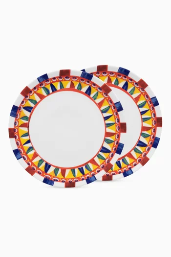 Carretto Set of 2 Dinner Plates in Porcelain