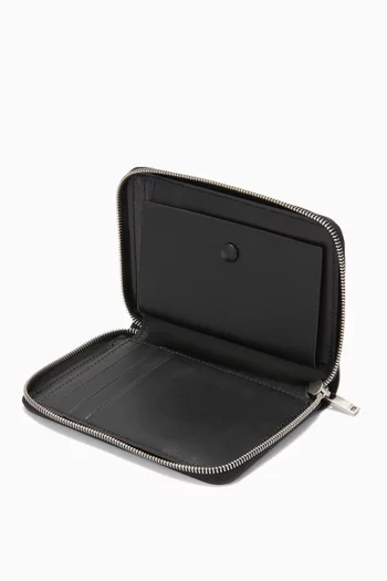Zip-around Wallet in Calf Leather