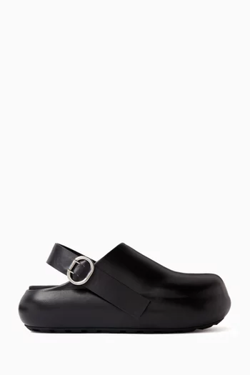 Sabot Clog Shoes in Leather