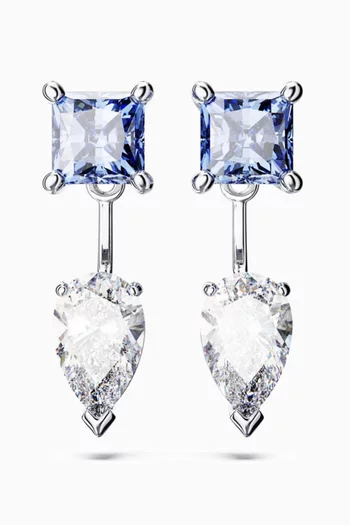 أقراط جاكيت ميسميرا دائرية معدن مطلي بالروديوم