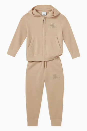 Logo-embroidered Sweatpants in Cashmere