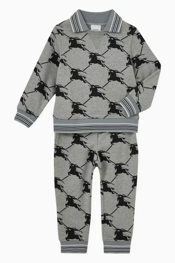 All-over Logo-print Sweatpants in Cotton