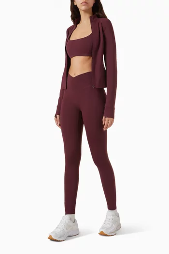 Ultimate Wrap Over Leggings in Stretch-nylon